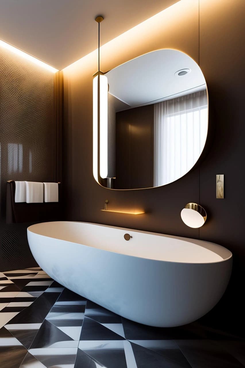 Salle de bain après nettoyage